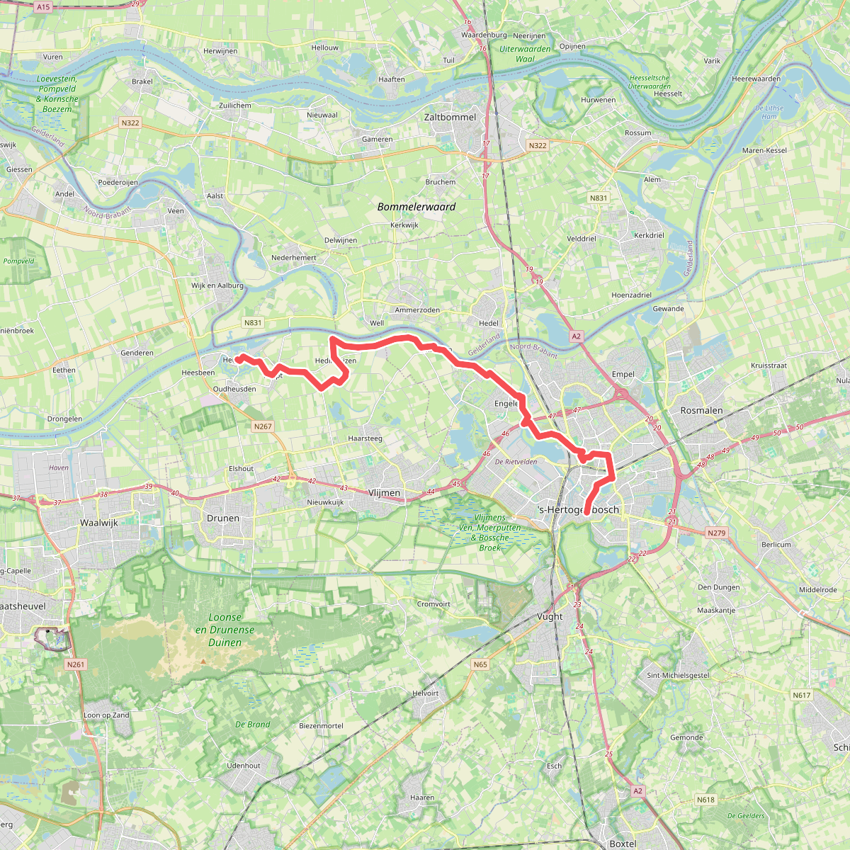 Heusden - Den Bosch · Camino Brabant etappe 13