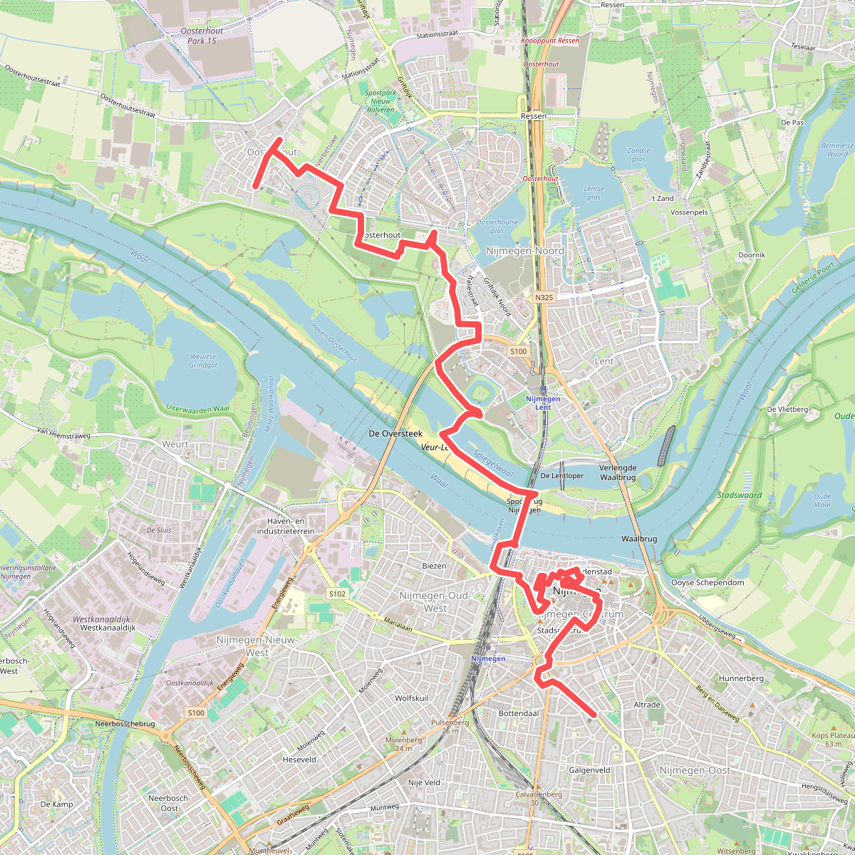 Nijmegen - Oosterhout · Wegen met Zegen etappe 1