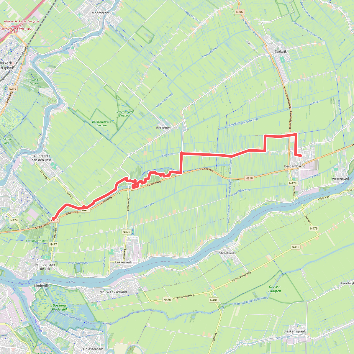 Krimpen ad IJssel - Bergambacht · Grote Rivierenpad etappe 6