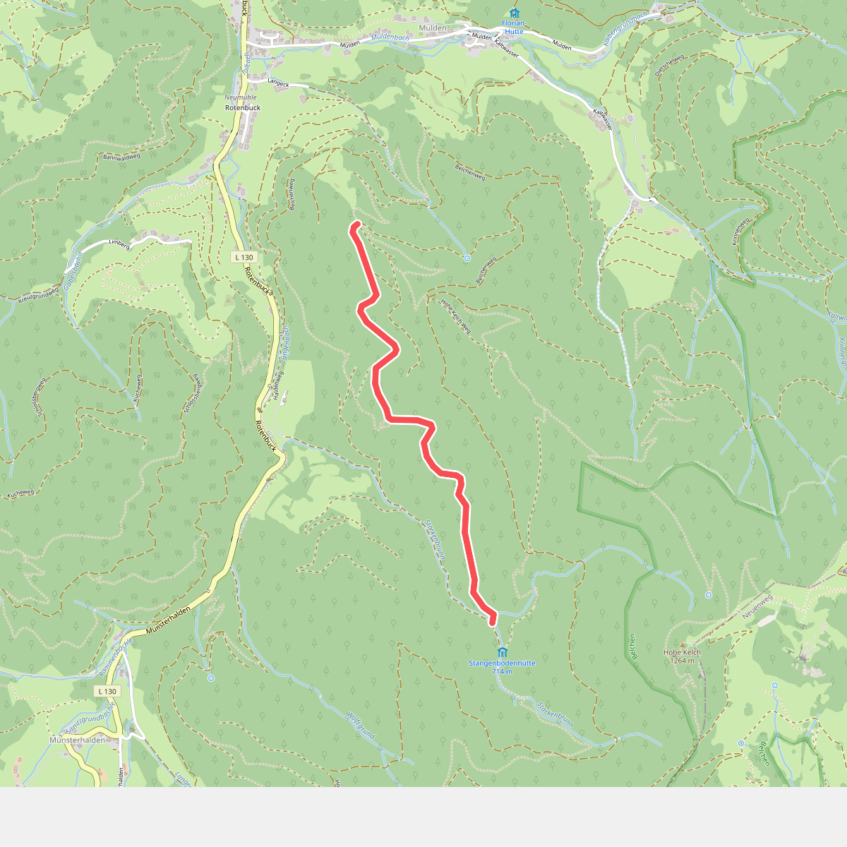 Stangebodenhütte - Langecker Weide