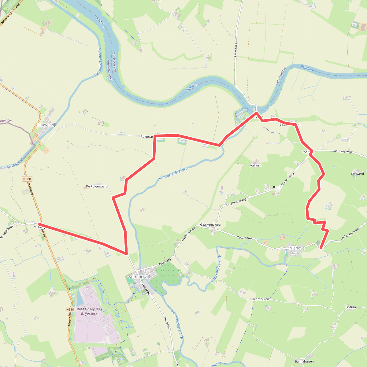 Hoekje - Niehove · Westerkwartierpluspad etappe 2