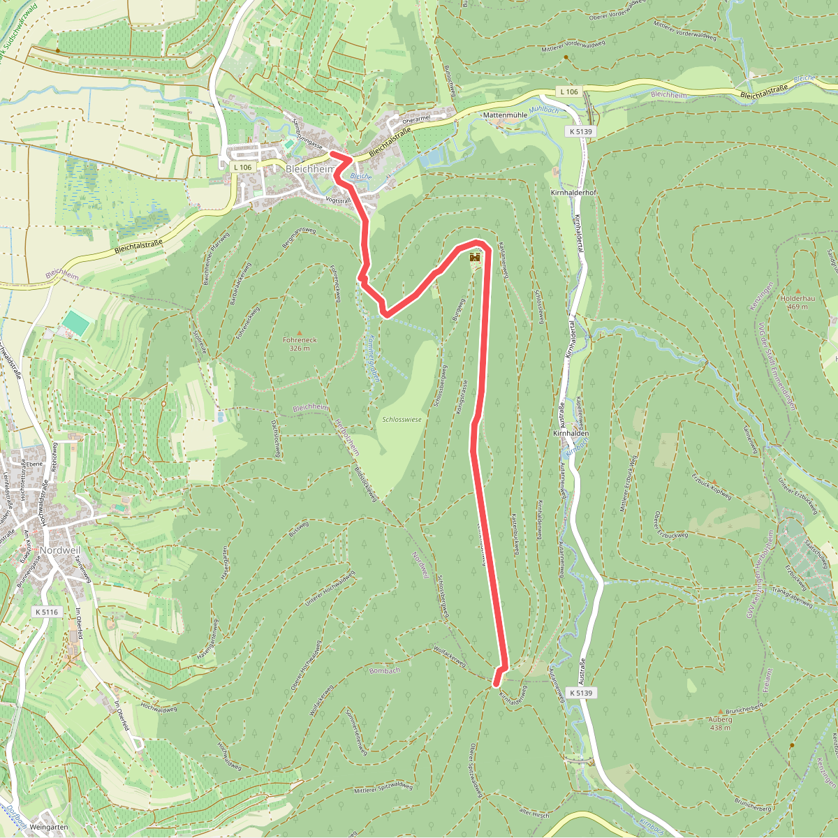 Bleichheim Hubertuswinkel - Vogtskreuz