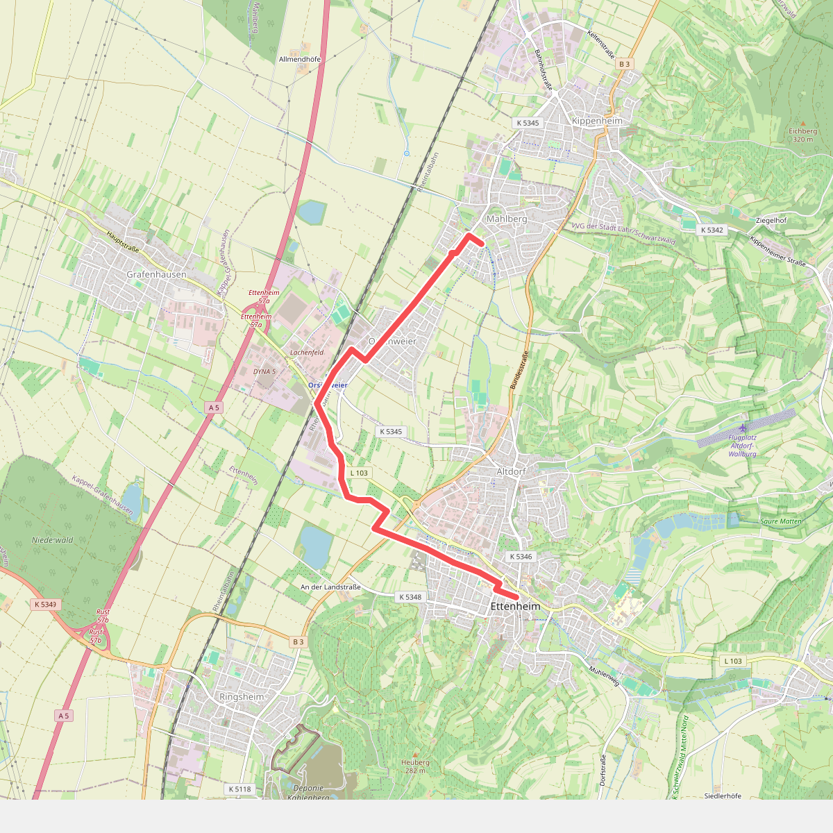 Ettenheim Am Kanal - Mahlberg Lachenfeld