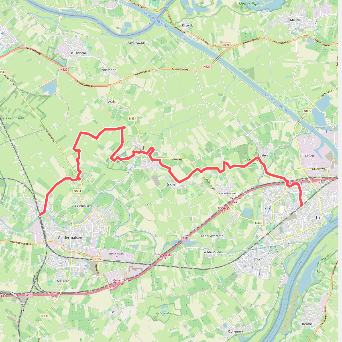 Geldermalsen - Tiel · Grote Rivierenpad etappe 11