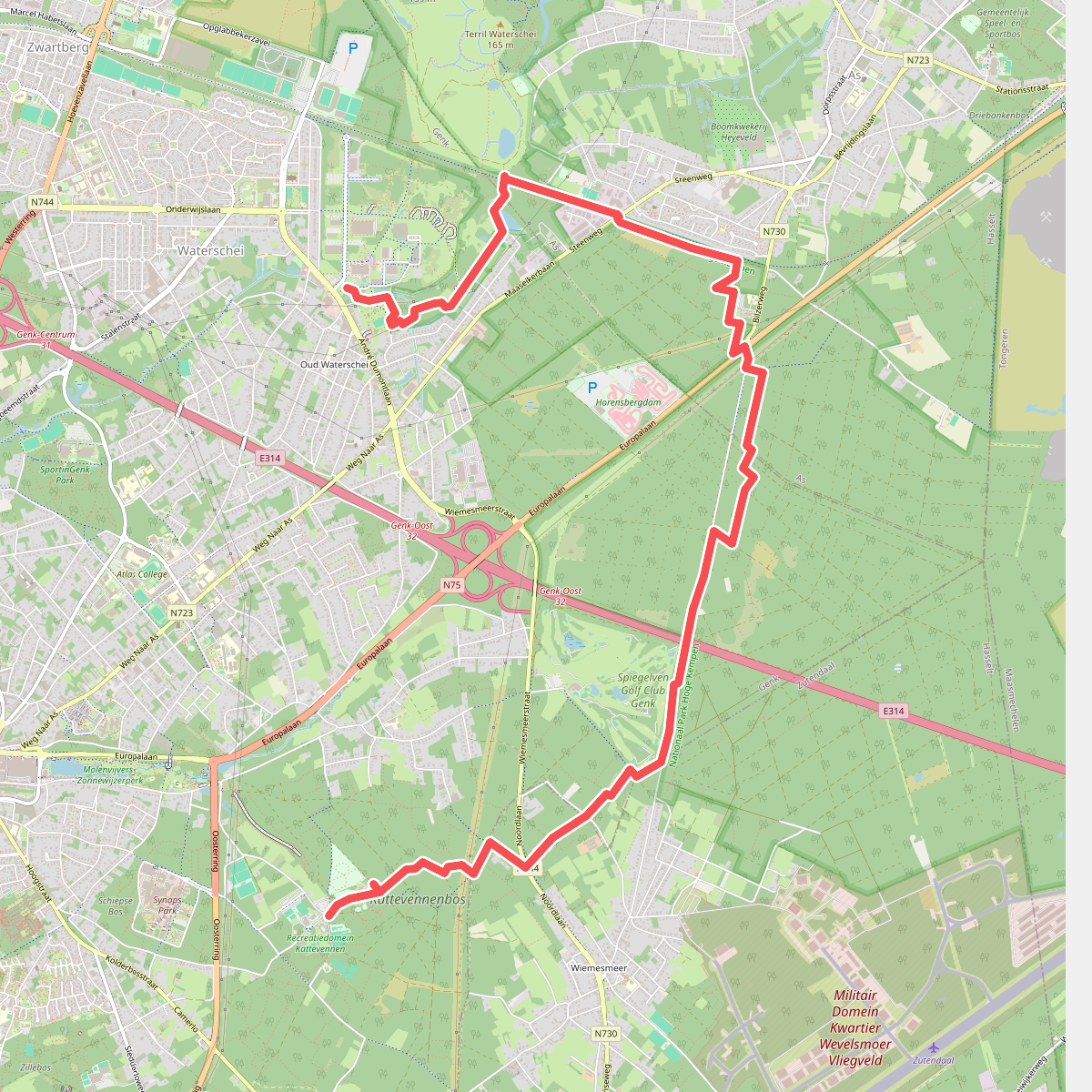 Thorpark - Kattevennen · Nationaal park Hoge Kempen etappe 5