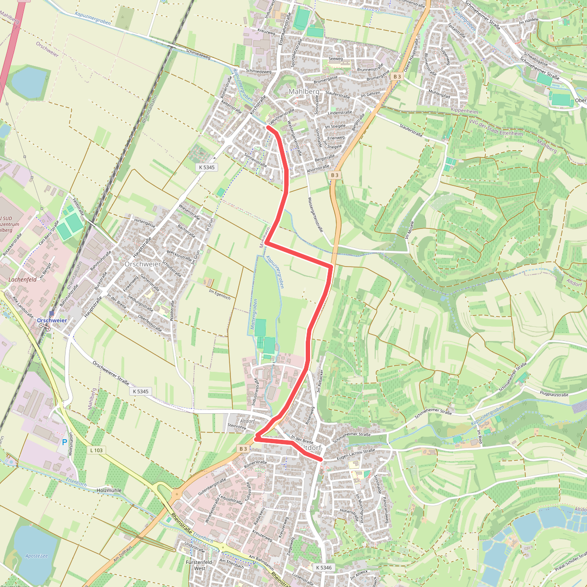Altdorf - Mahlberg Lachenfeld