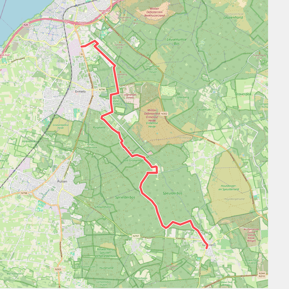 Speulderbos met · Groene Halte etappe 1
