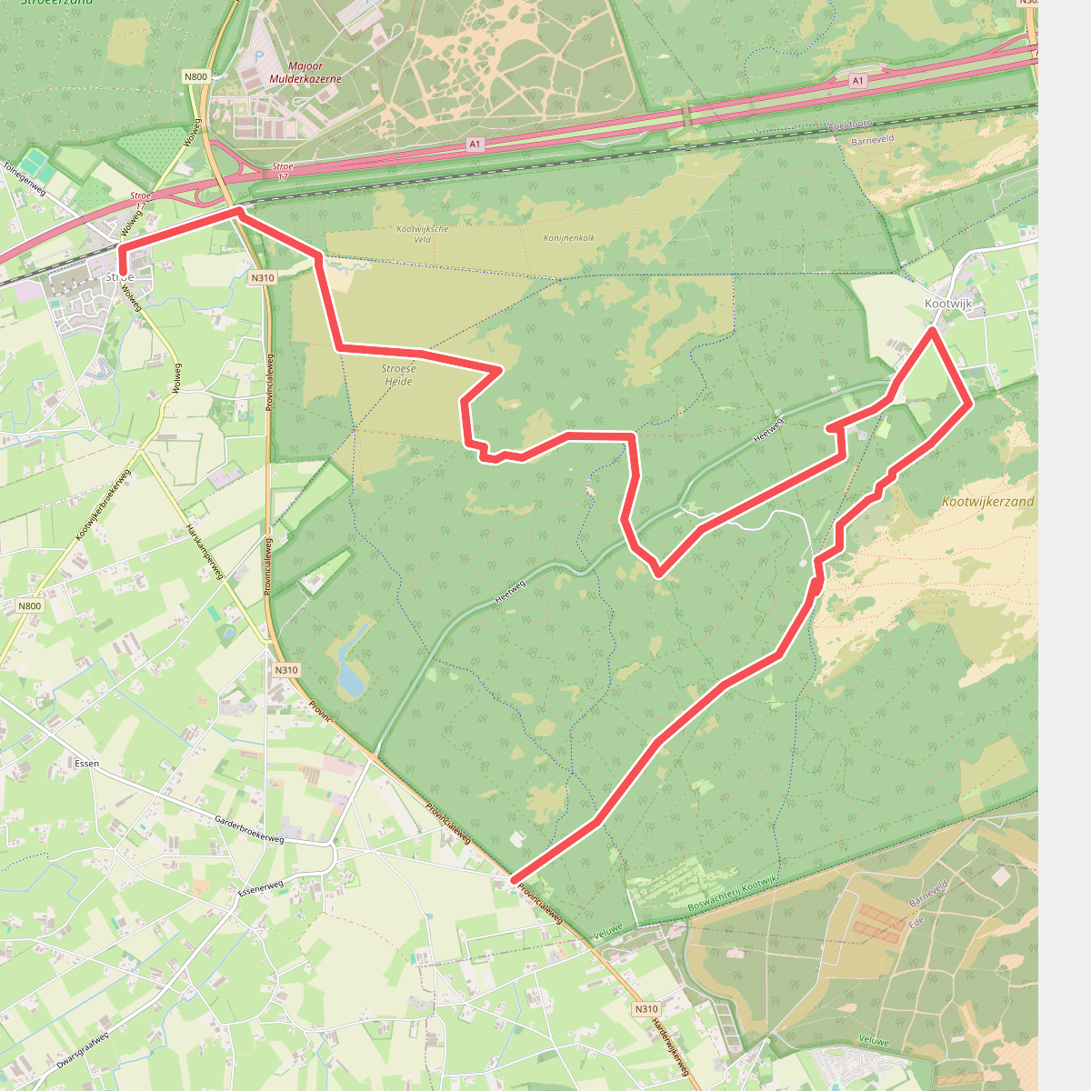 Kootwijkerzand · Groene Halte etappe 5