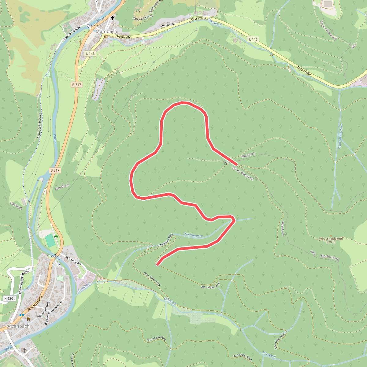 Erzenwald - Wegscheidekopf
