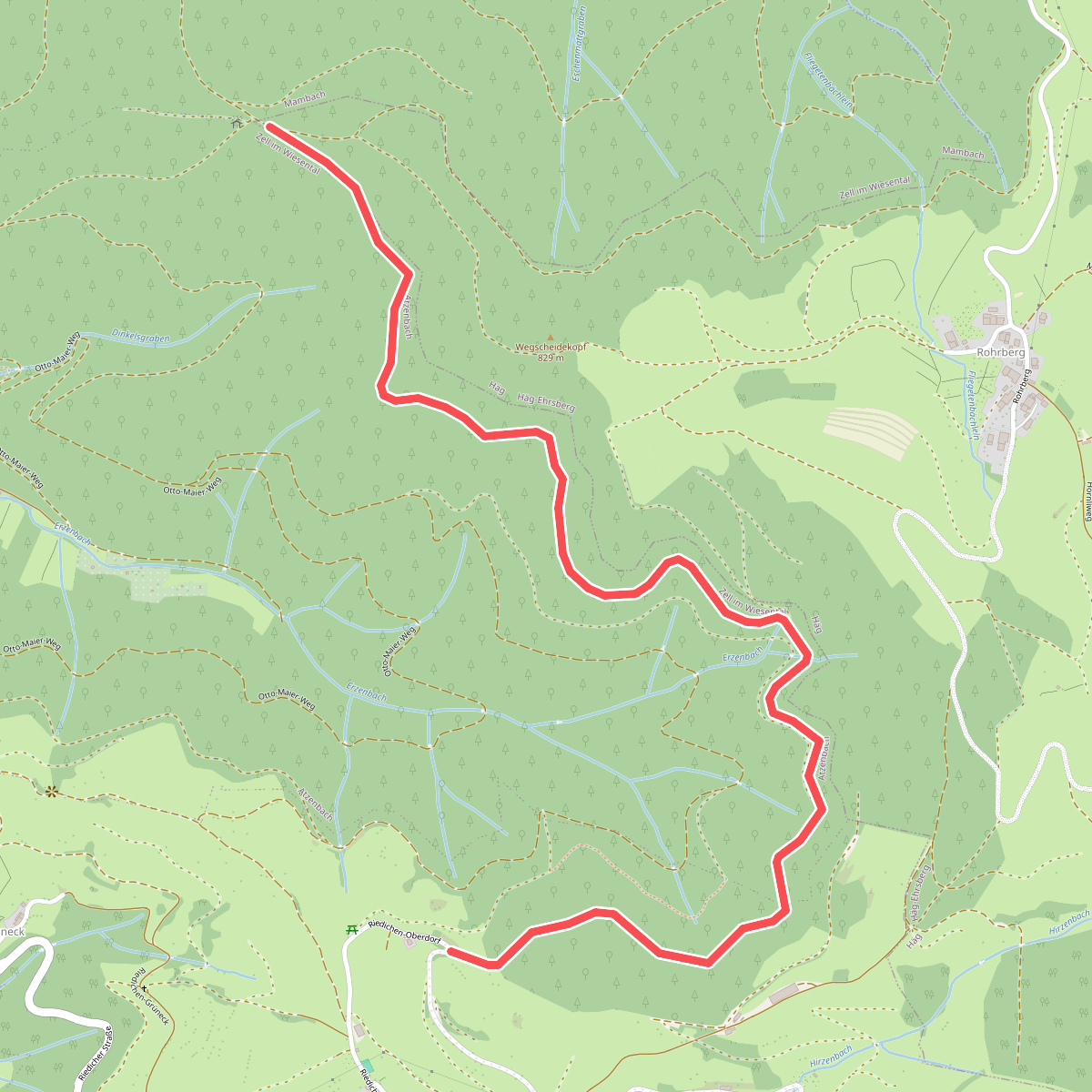 Wegscheidekopf - Riedichen Bödemle
