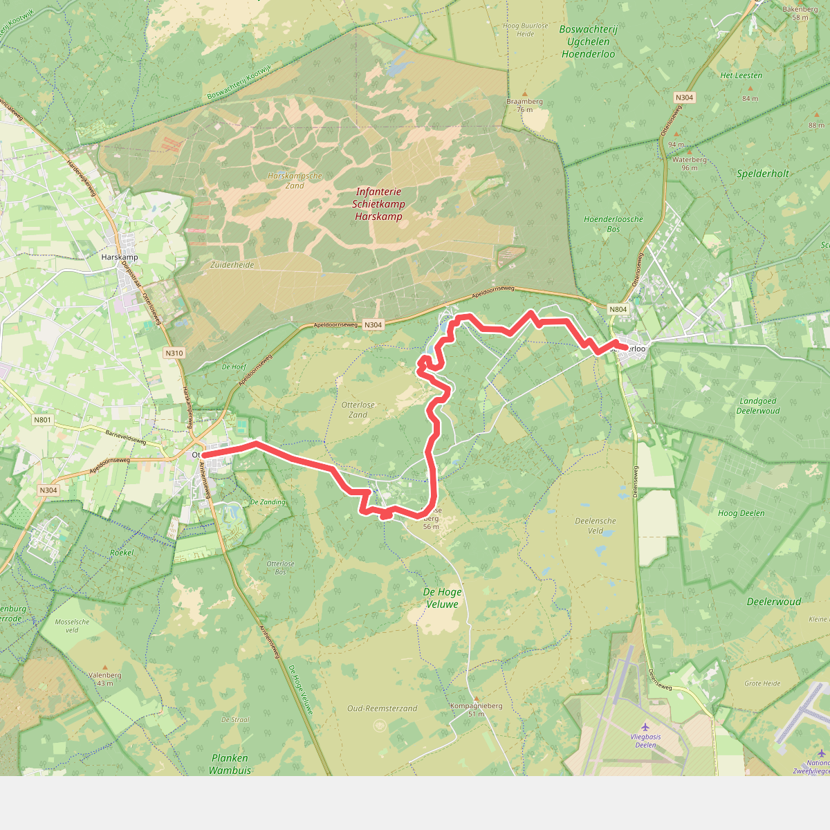 Hoge Veluwe · Groene Halte etappe 9
