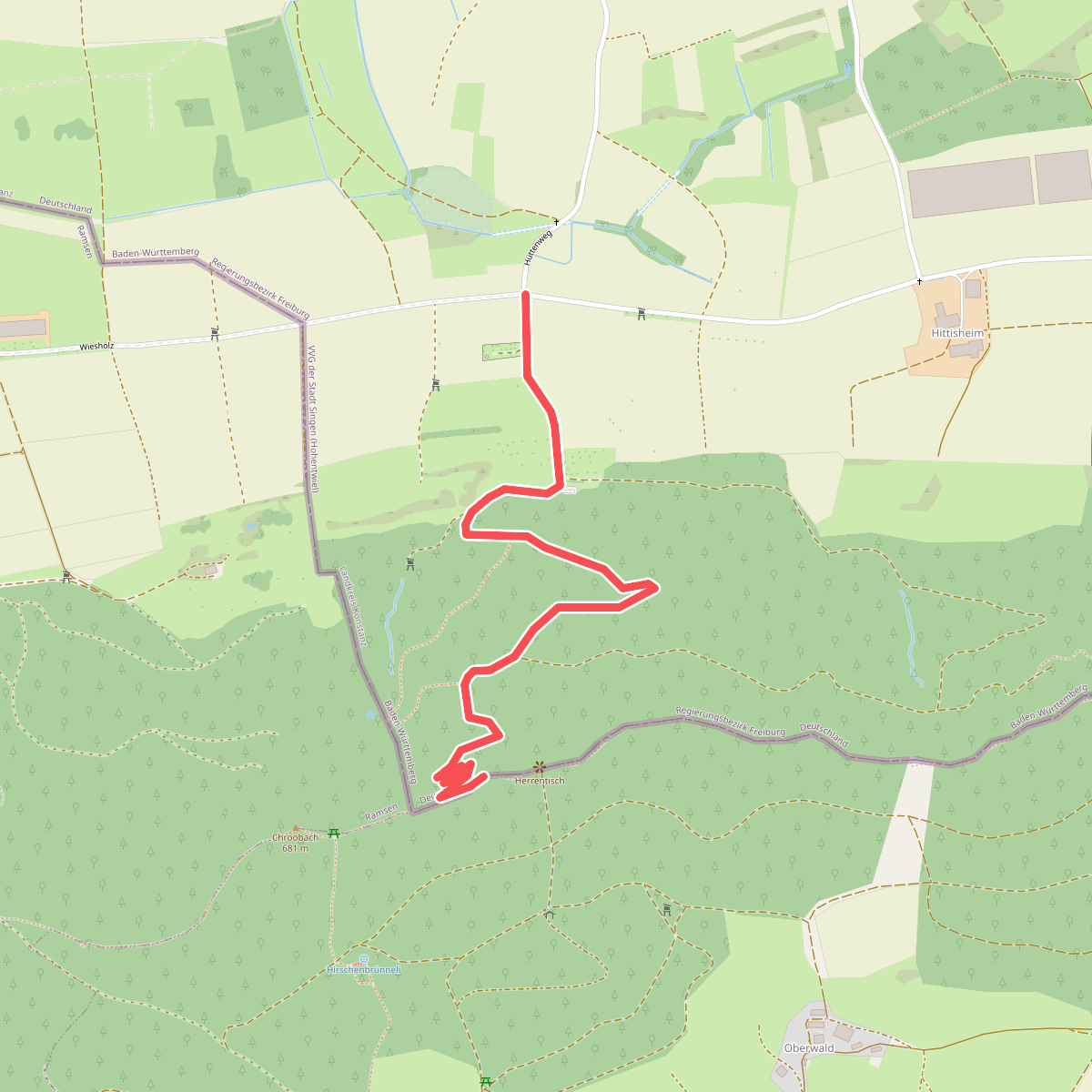 Wolfacker - Serpentinenweg