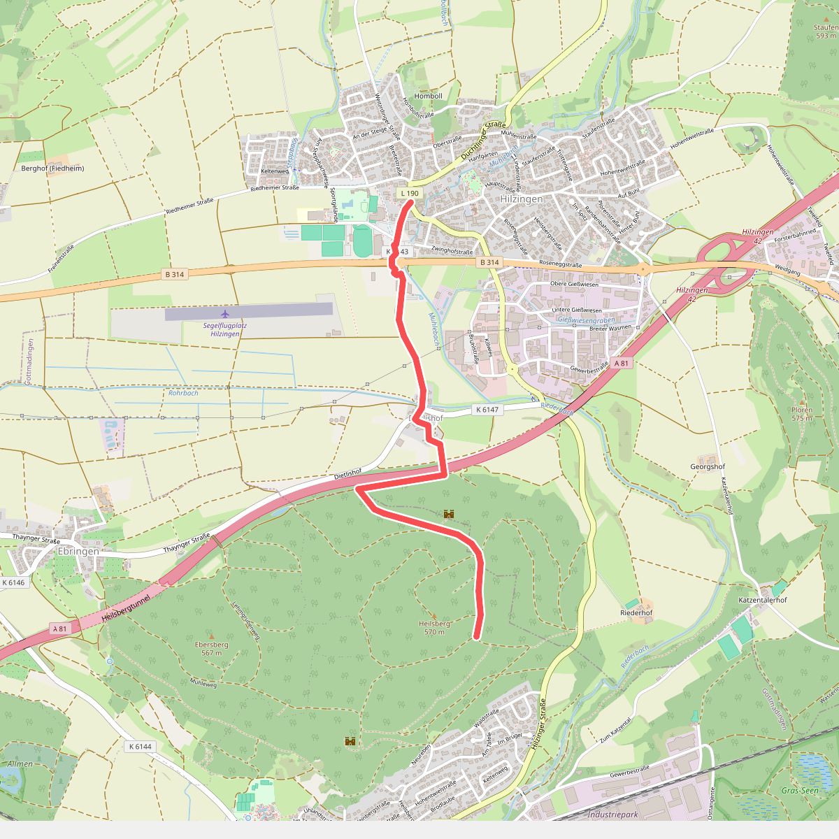 Hilzingen Krone Post - Heilsberg Vor Altstadt