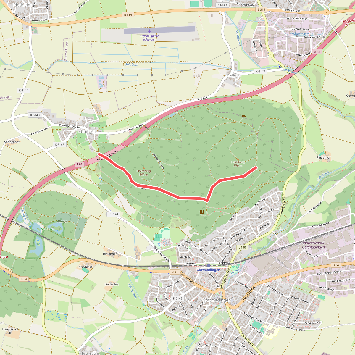Vor Ebringen - Heilsberg Vor Altstadt