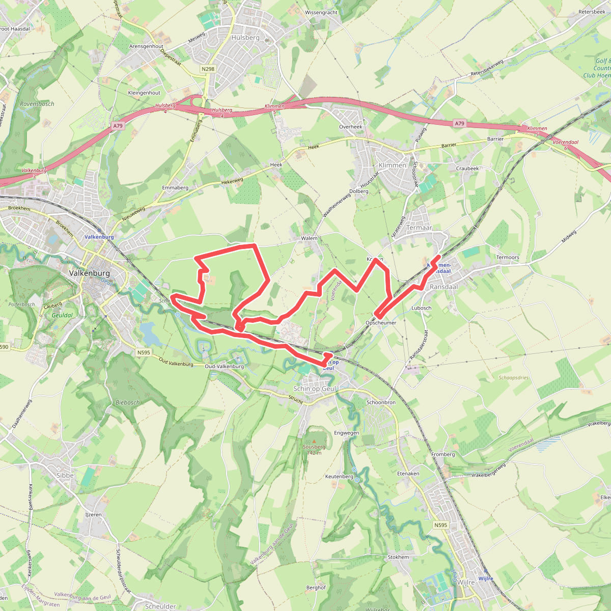 Klimmen Ransdaal - Schin op Geul · Heuvellandpad etappe 3