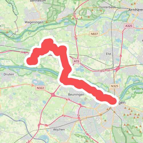 Dodewaard - Nijmegen · Grote Rivierenpad etappe 13