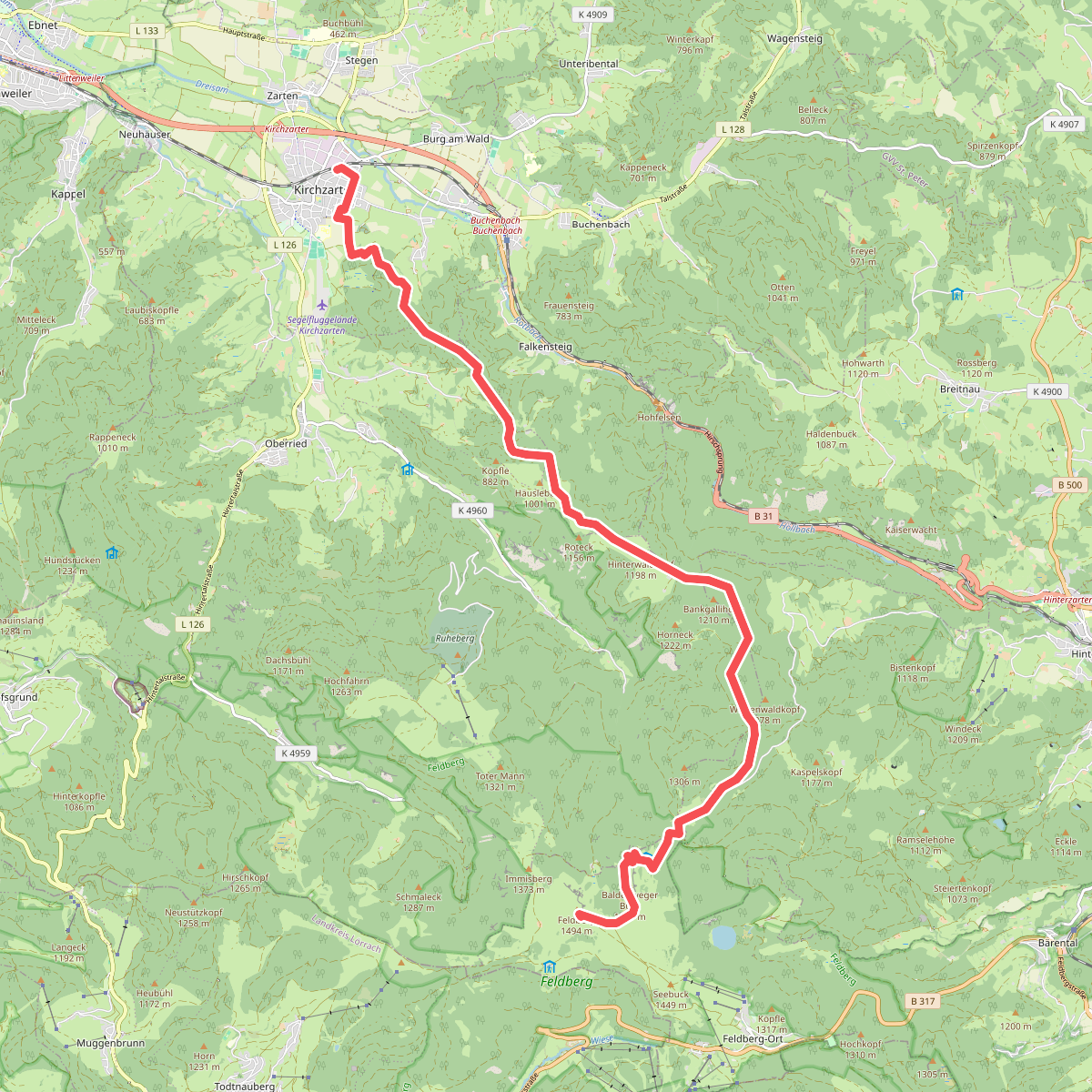 Kirchzarten - Feldberg