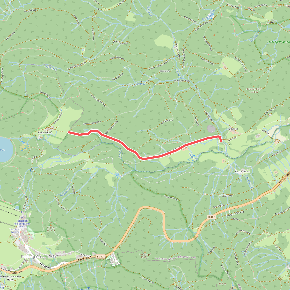 Bei der Zipfelsäge - Steiertenschlag