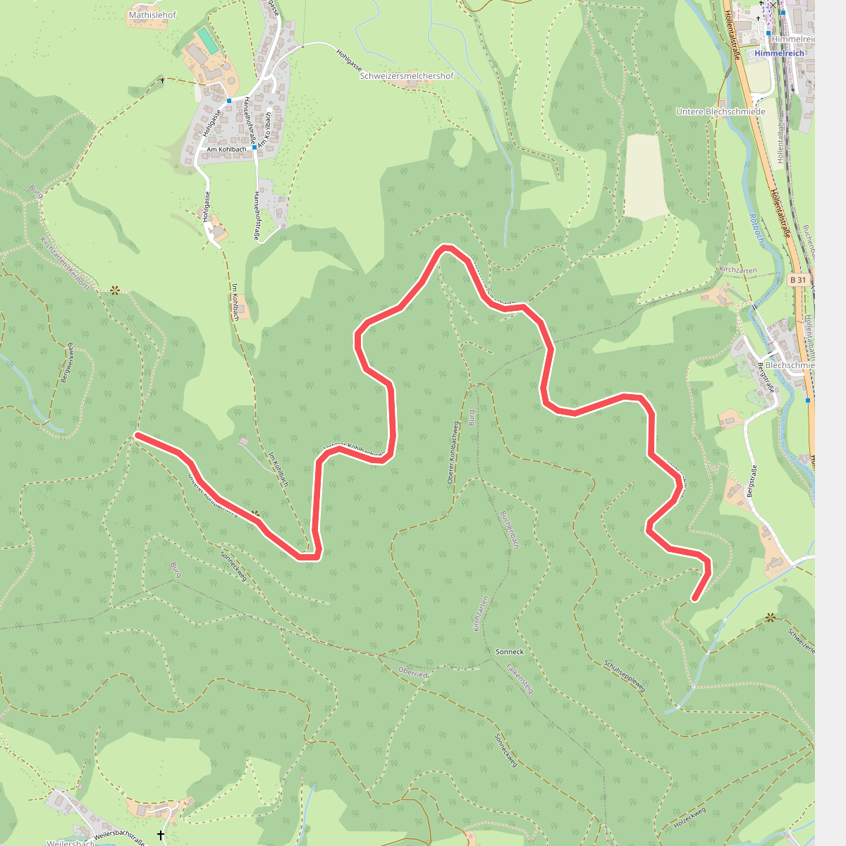 Am Sonneck - Schweizerlehofweg