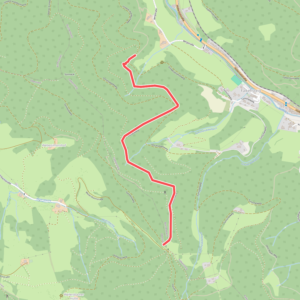 Holzeck - Schweizerlehofweg