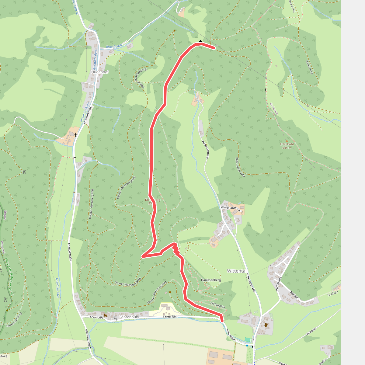Schlangenkapelle - Wittental Klorerberg