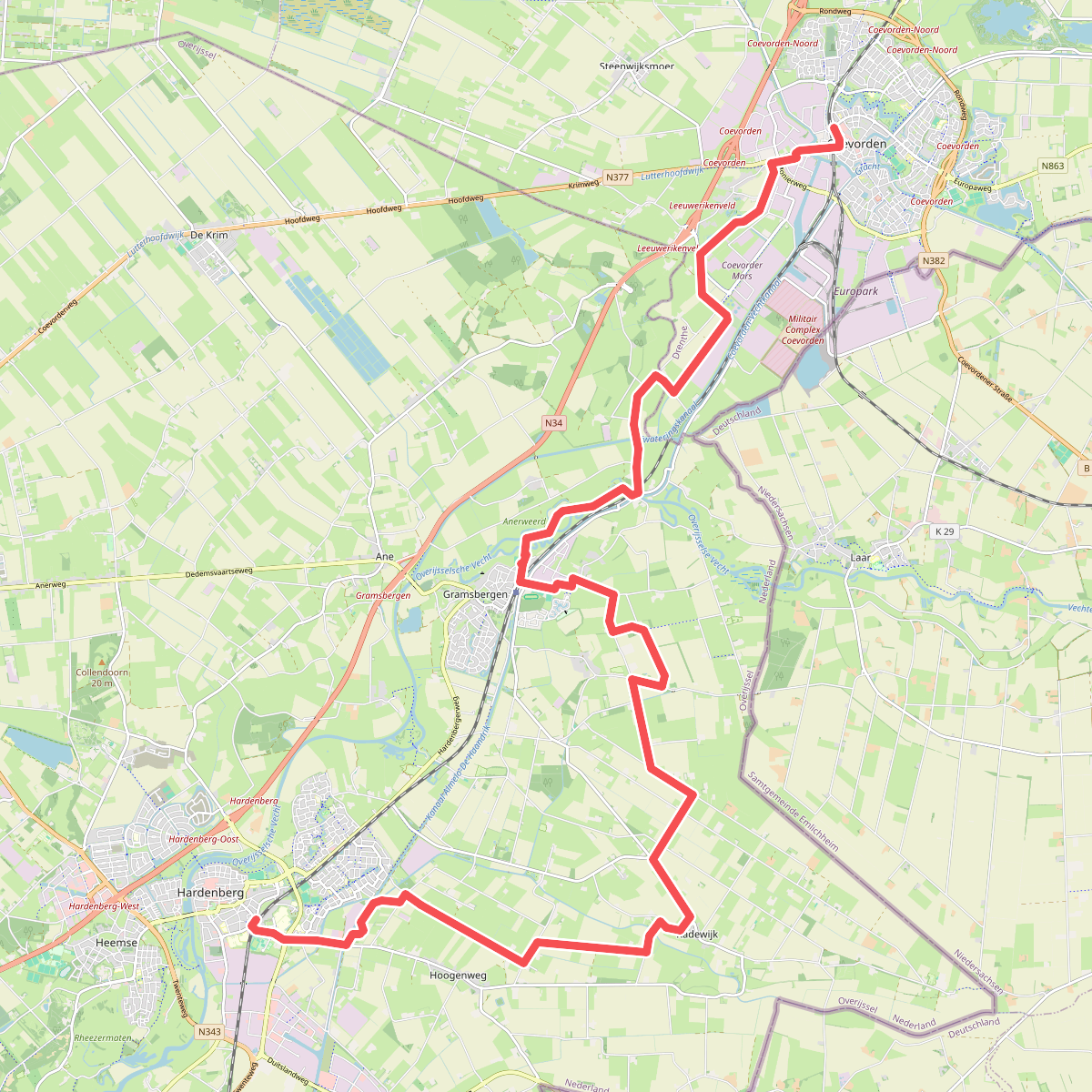 Coevorden naar Hardenberg - "Bijna achterin" · NederRandpad etappe 6