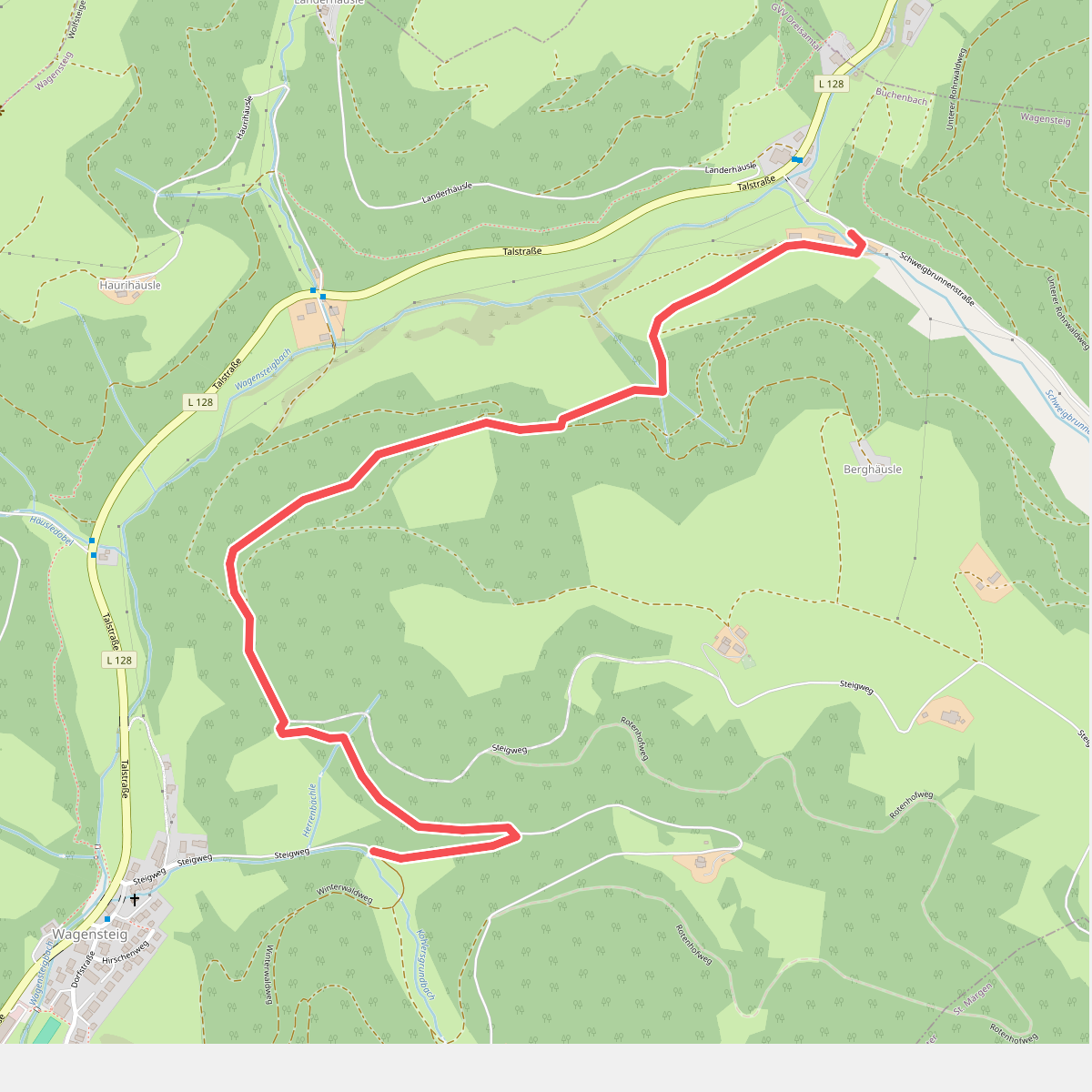 Kohlergrundweg - Wagensteig Hinterbauernhof