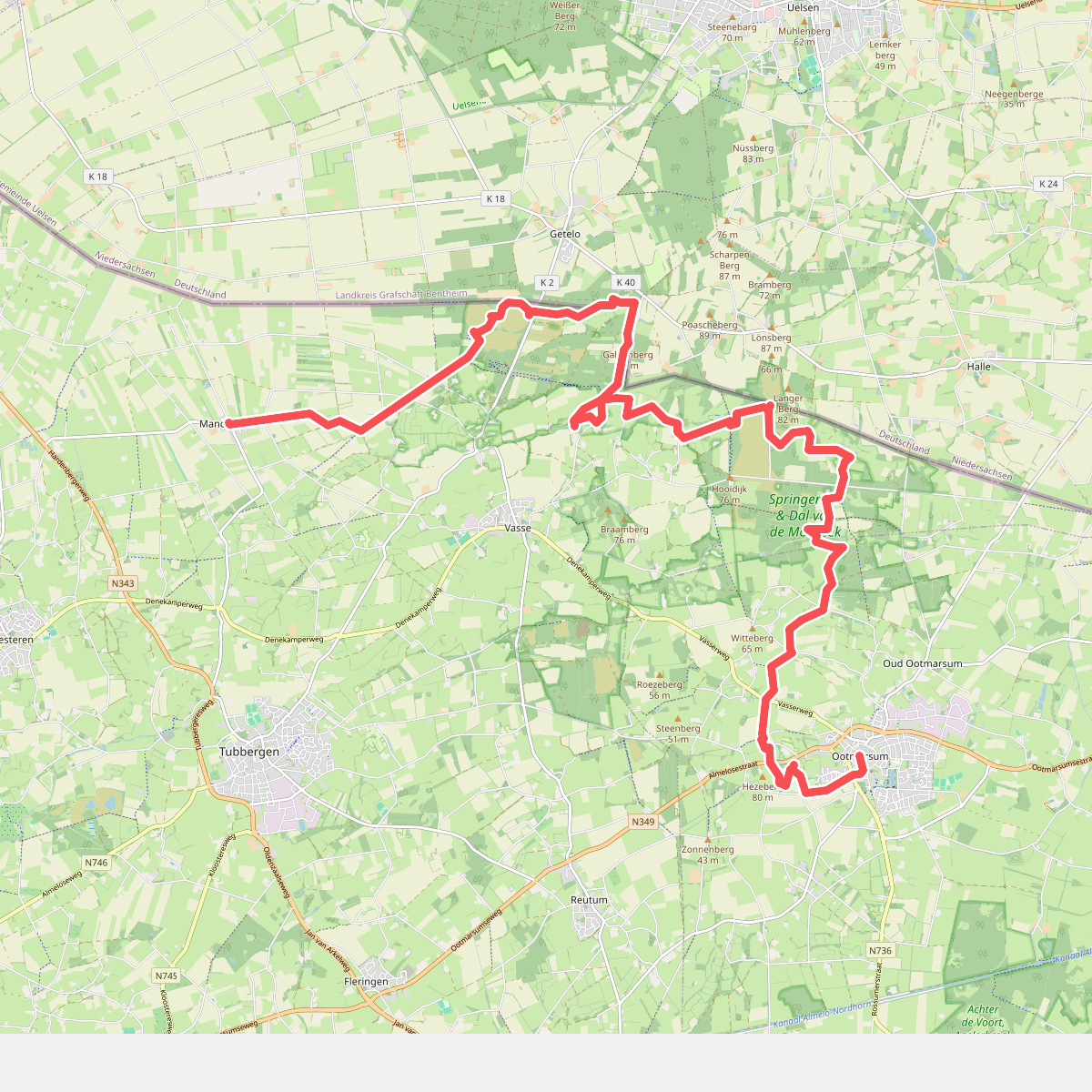 Manderveen naar Ootmarsum - "Buiten gewoon" · NederRandpad etappe 9