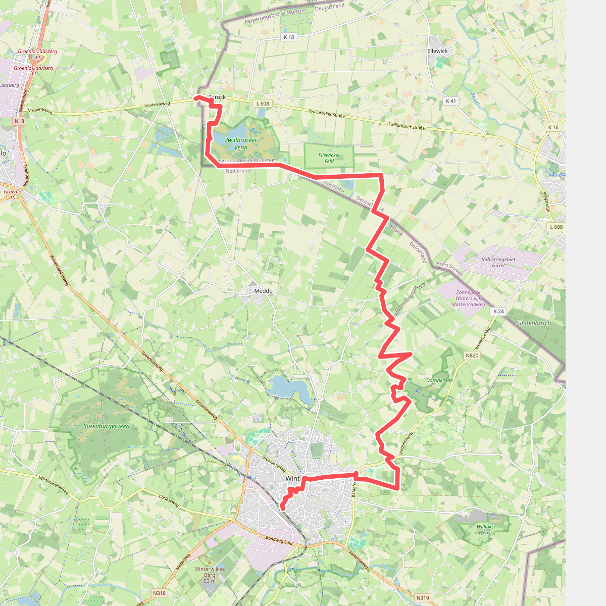 Zwilbroek naar Winterswijk - " Grensgeval" · NederRandpad etappe 15