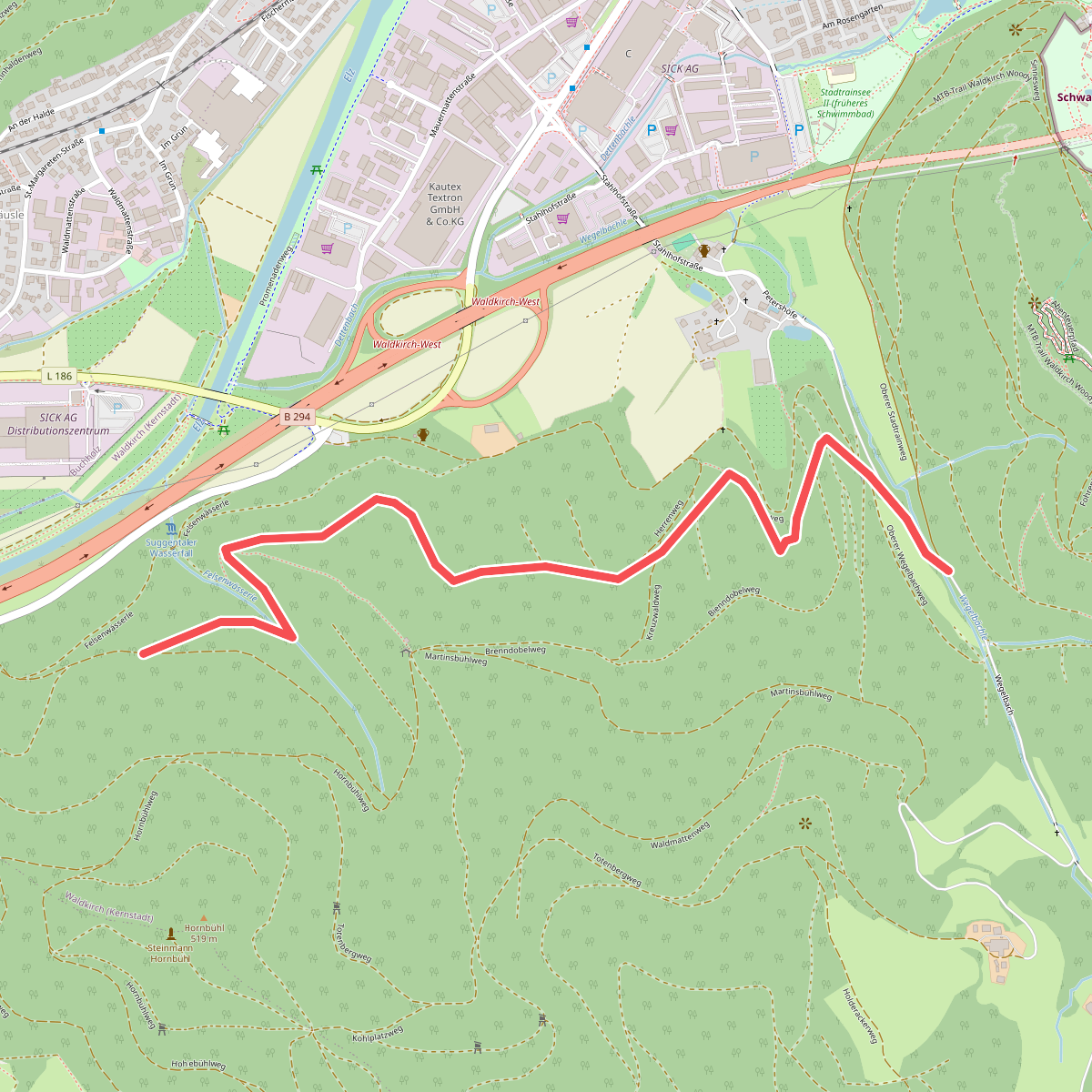 Eiserersteg - Beim Felsenwässerle
