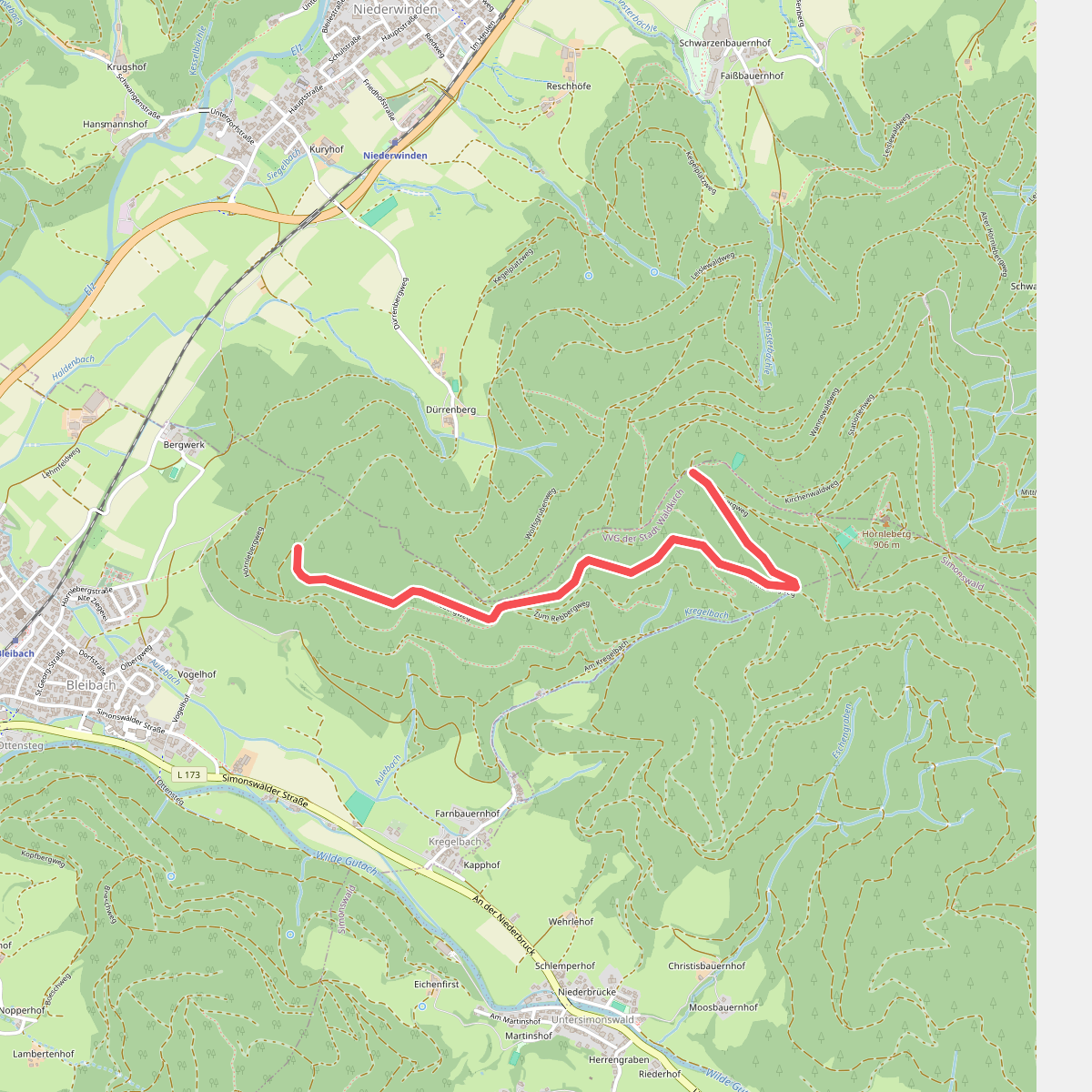 Vorderer Hörnlewald - Am Umsetzer
