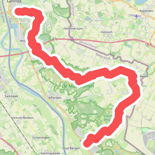 Van Gennep naar Nieuw Bergen - "Siebengewiebel" · NederRandpad etappe 22