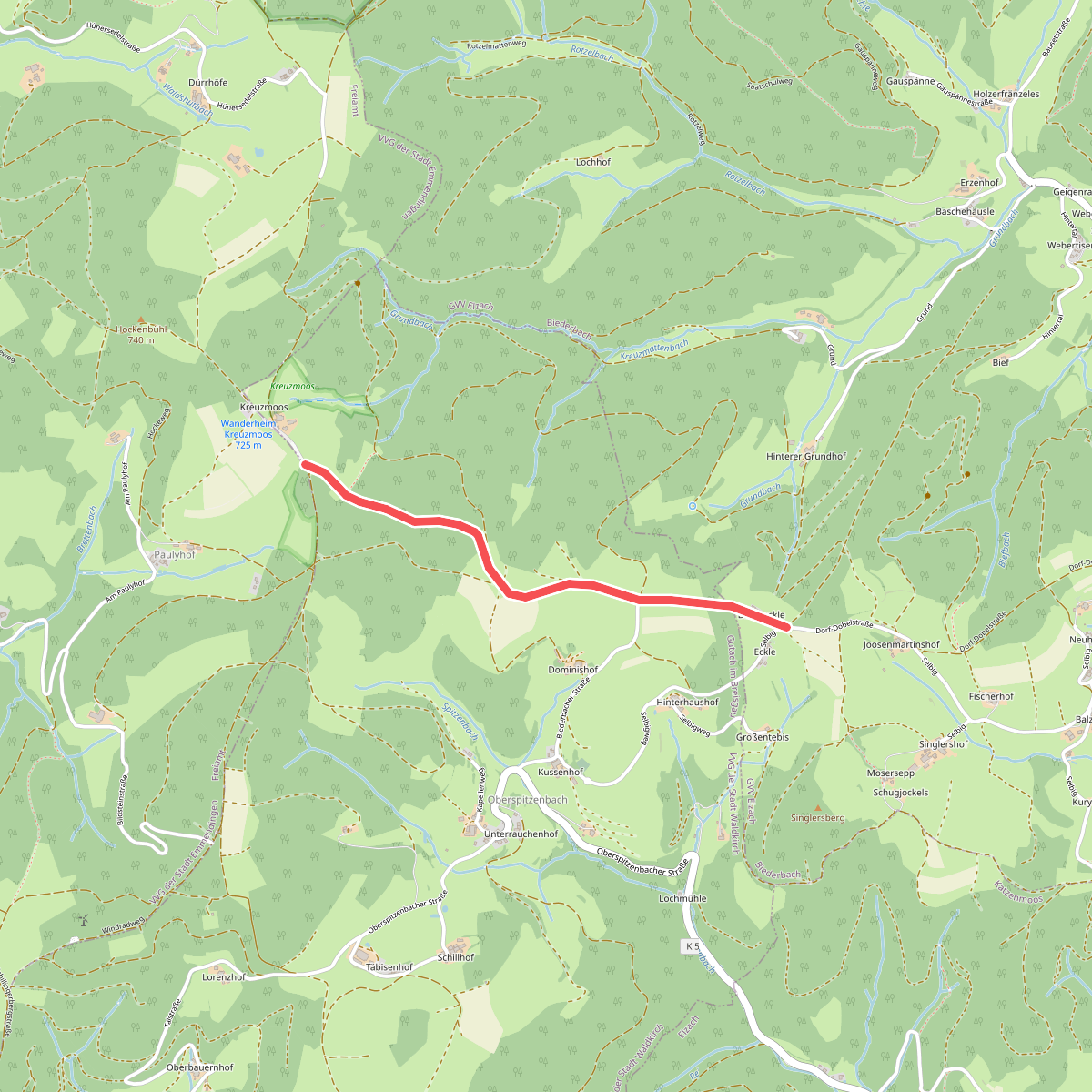 Kreuzmoos - Am Bäreneckle