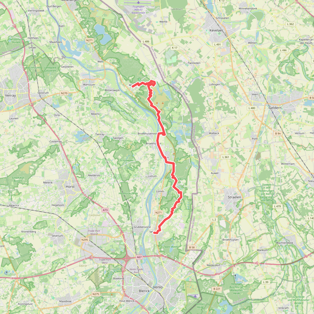 Wellerlooi naar Velden - "Maas & Duin" · NederRandpad etappe 24