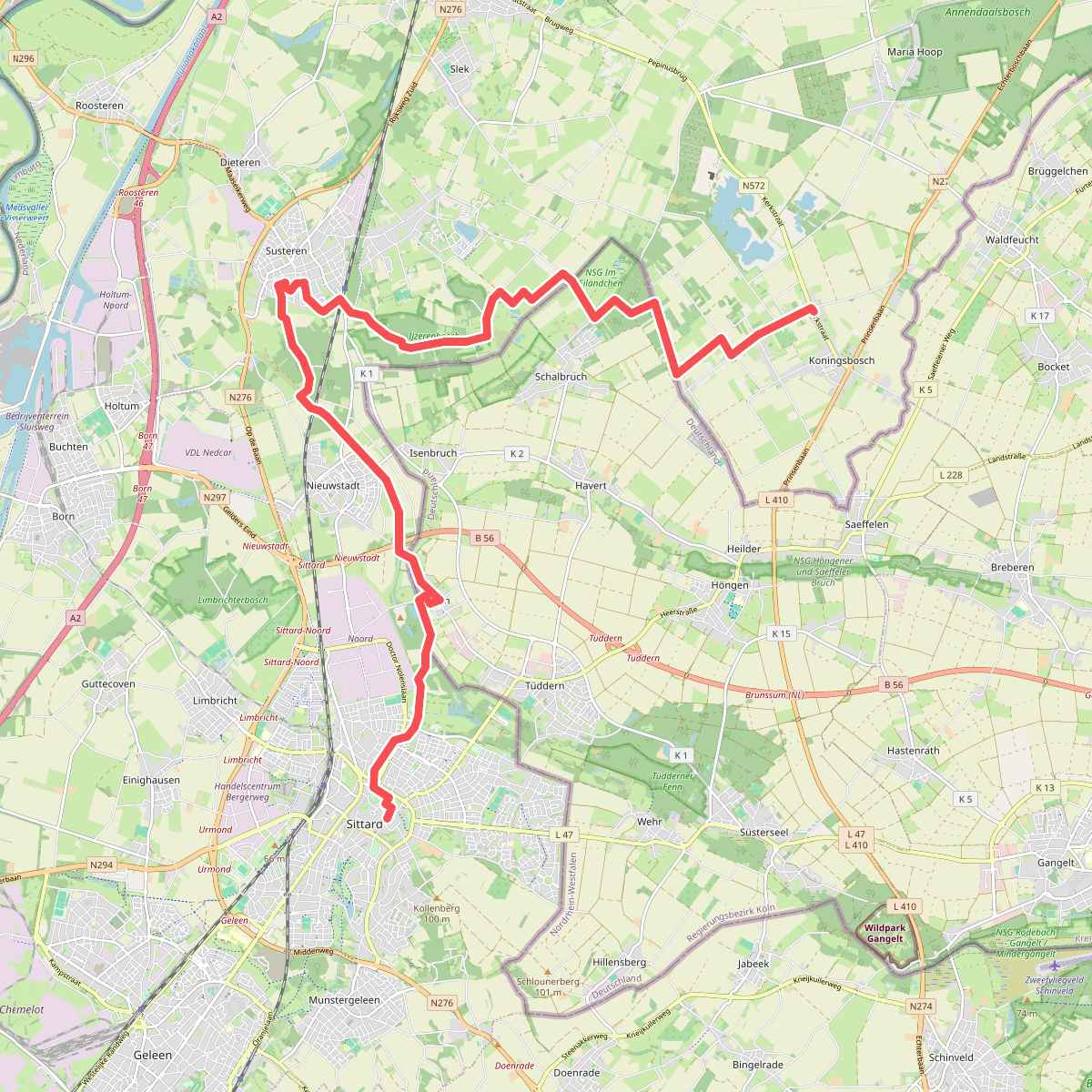 Koningsbosch naar Sittard - "Op z'n smalst" · NederRandpad etappe 28