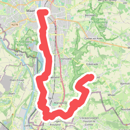 Sint Geertruid naar Maastricht - "Maas in zicht" · NederRandpad etappe 33