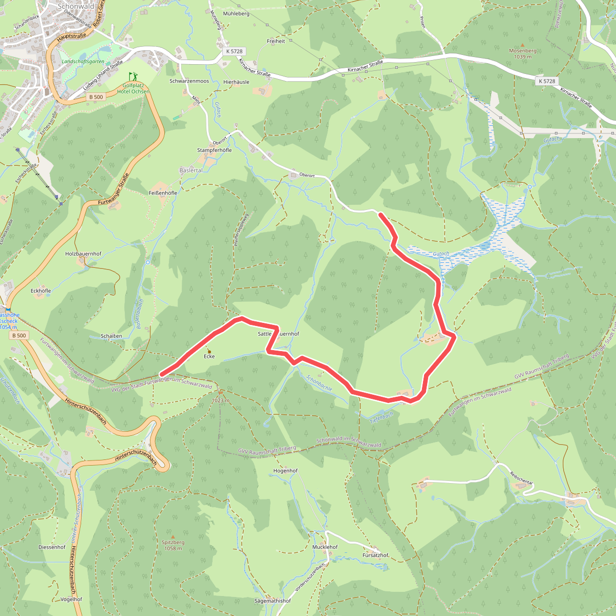 Herrenwälderweg - Hippen Ost