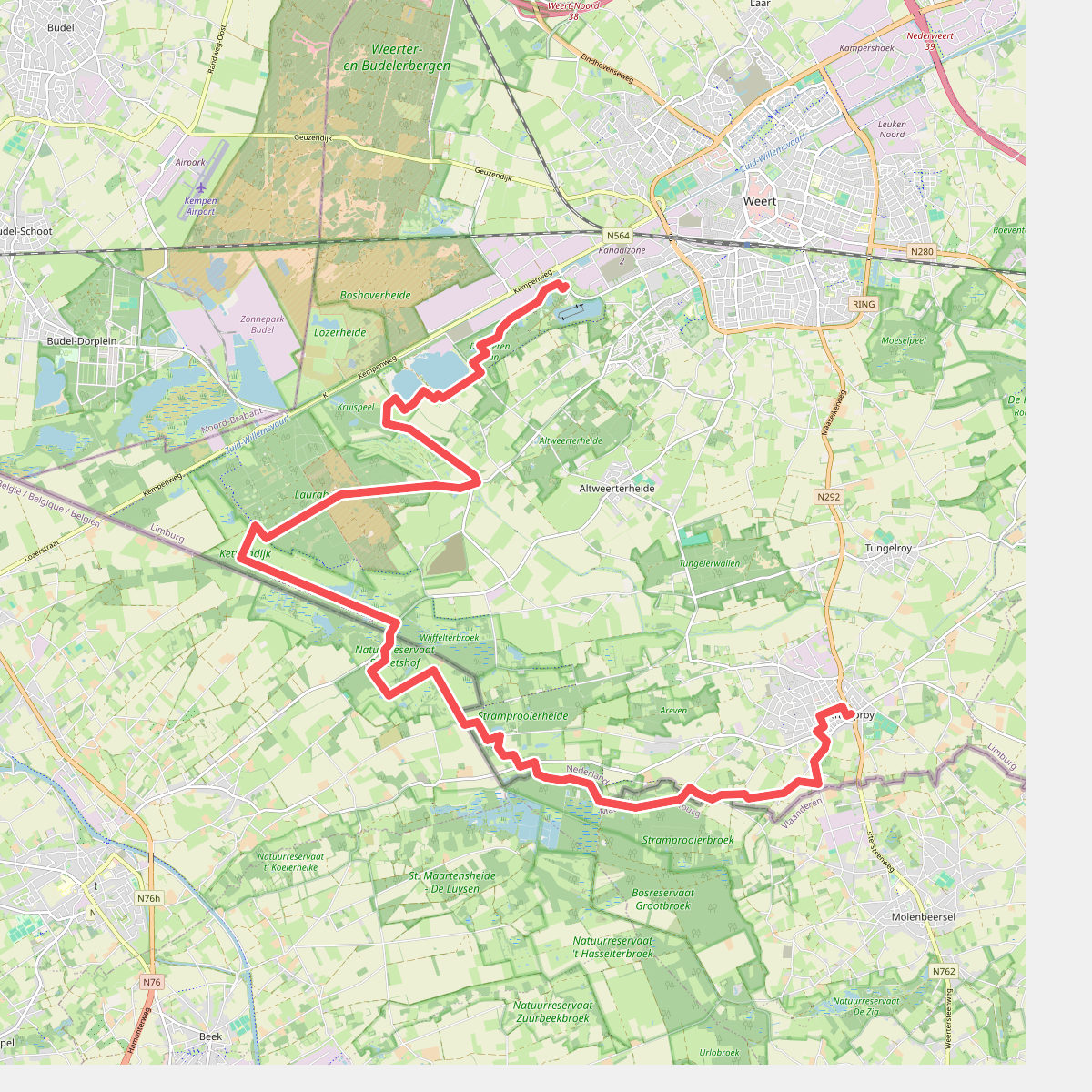 Stramproy naar Weert - "Graaf van Horne" · NederRandpad etappe 38
