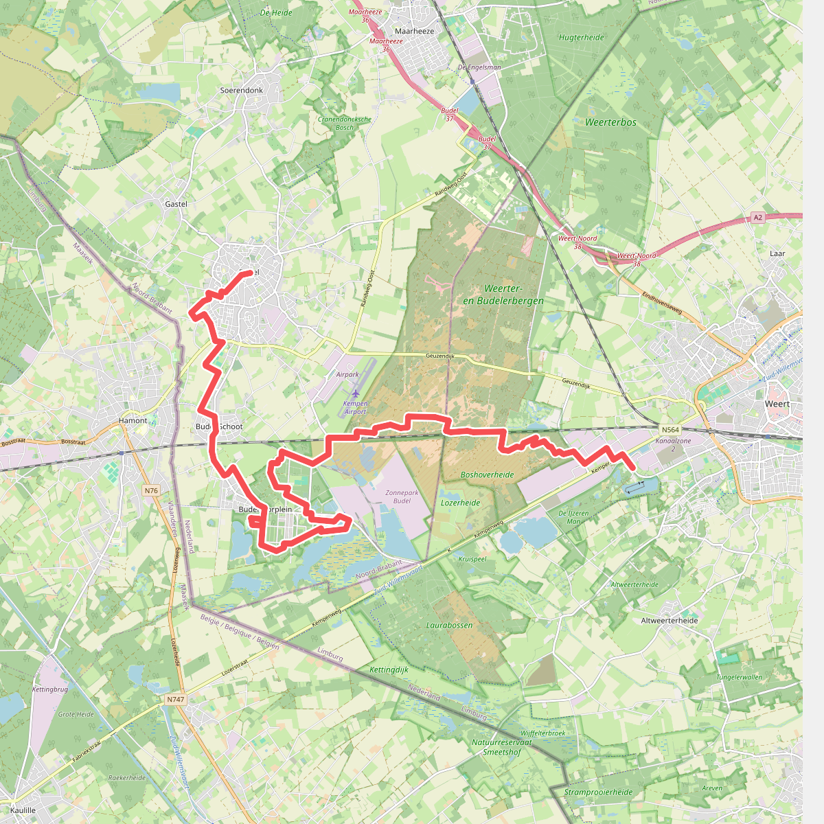 Weert naar Budel - "De zandbak" · NederRandpad etappe 39