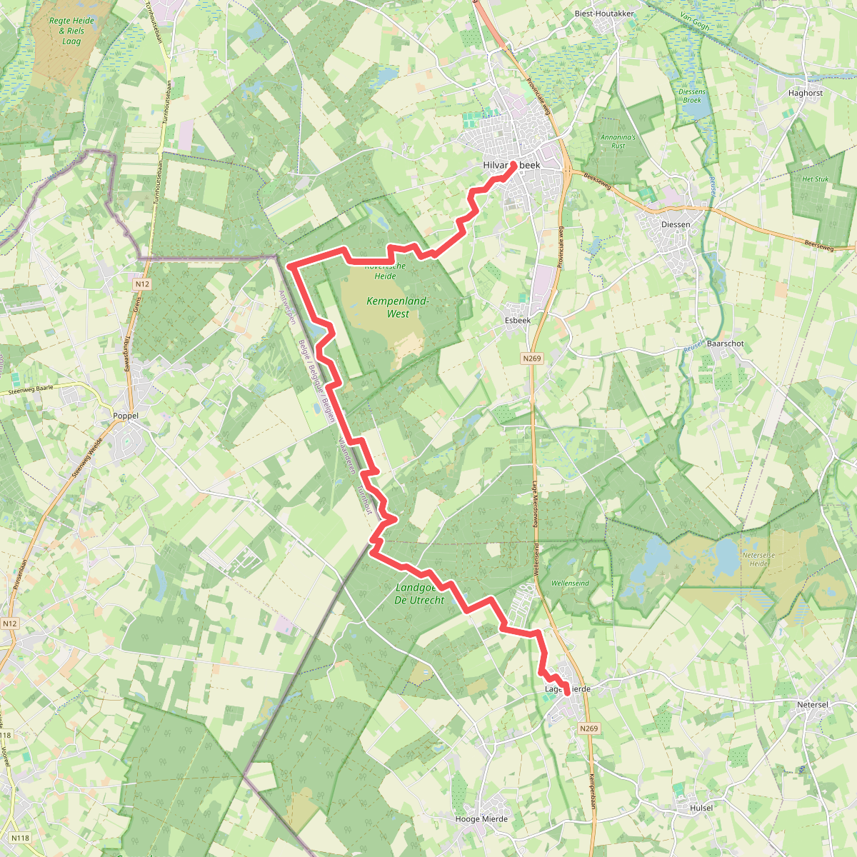 Lage Mierde naar Hilvarenbeek - "Heerlijckheit" · NederRandpad etappe 44