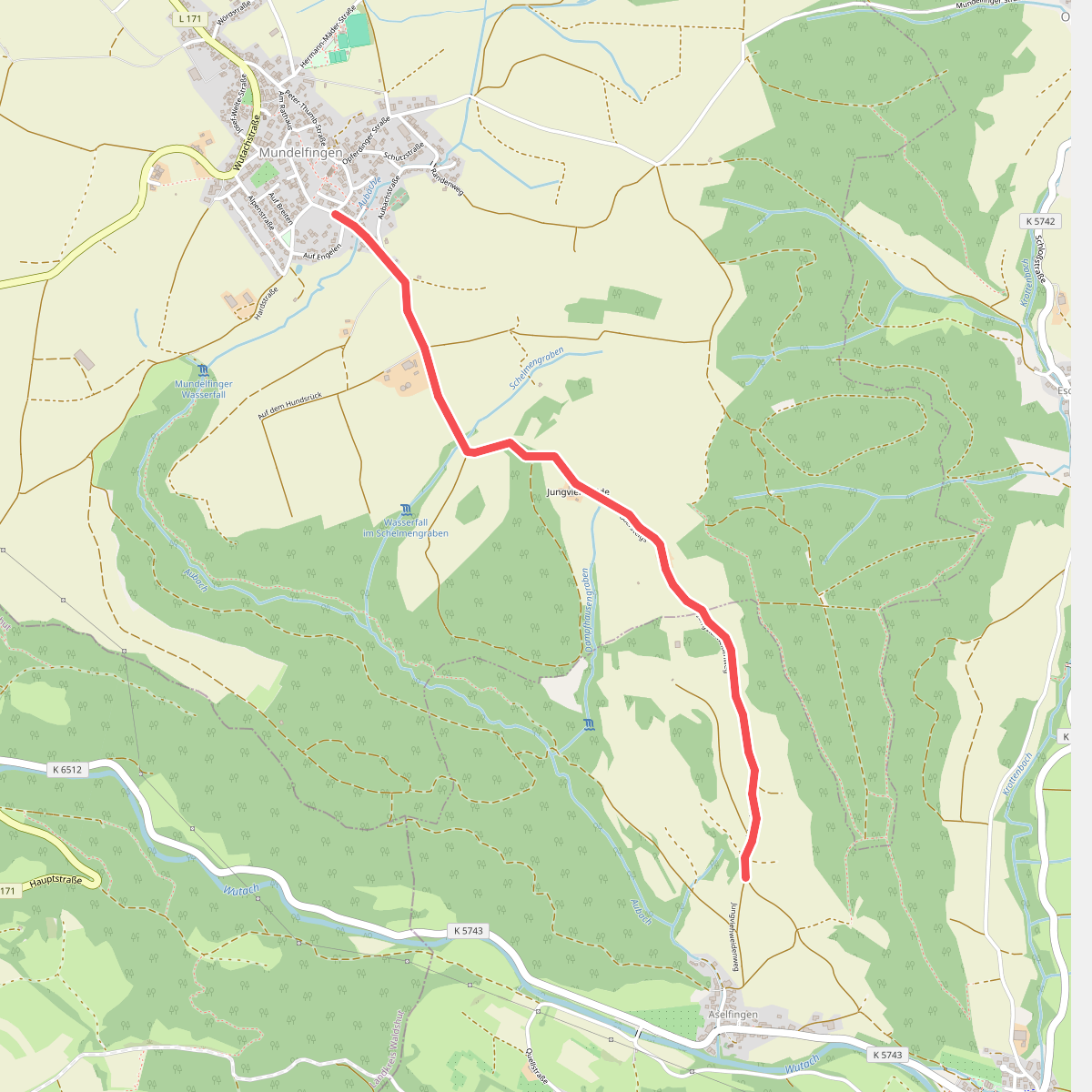 Mundelfingen Kläranlage - Am Jungviehweidenweg
