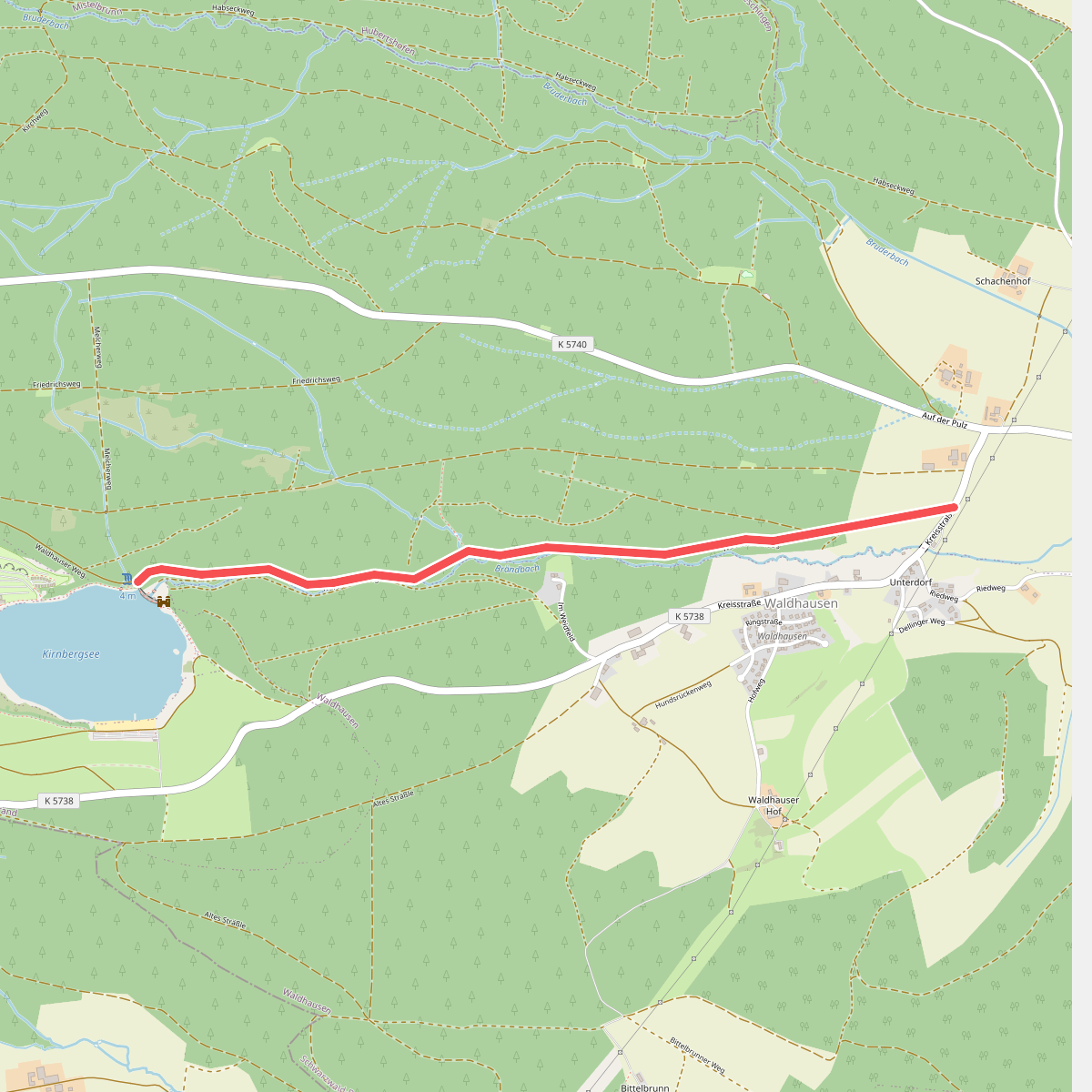Kirnbergsee Staumauer - Pulz
