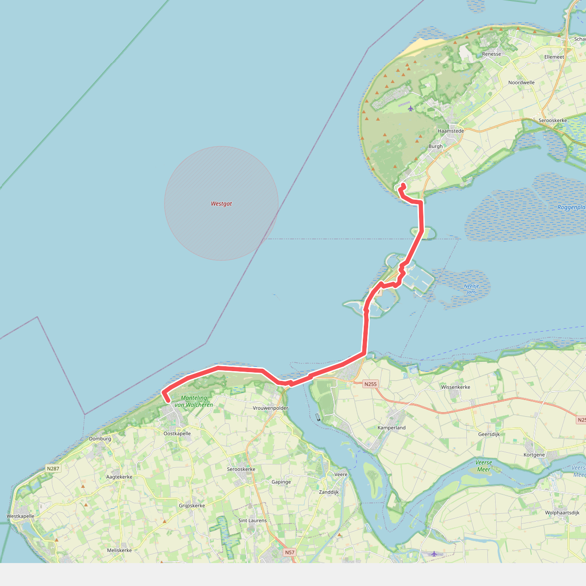 Oostkapelle naar Westenschouwen - "Kroon op de Delta" · NederRandpad etappe 58