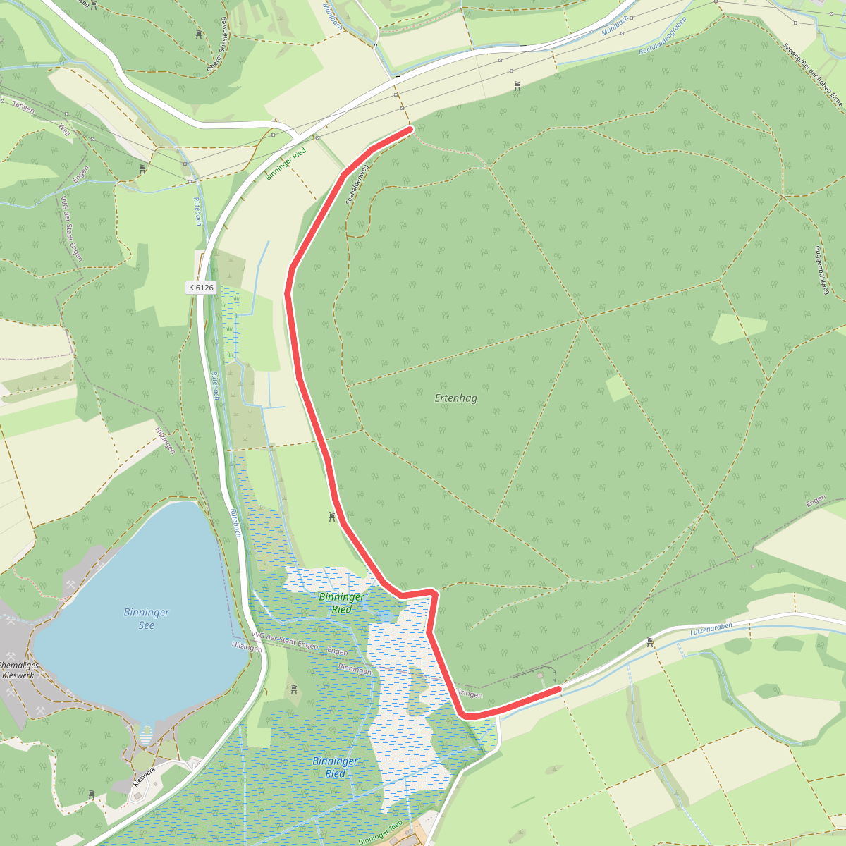 Seeweg - Am Binninger Ried