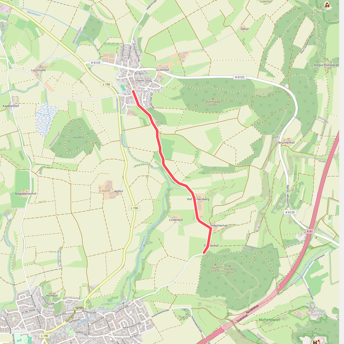 Duchtlingen Hegaustraße - Staufen