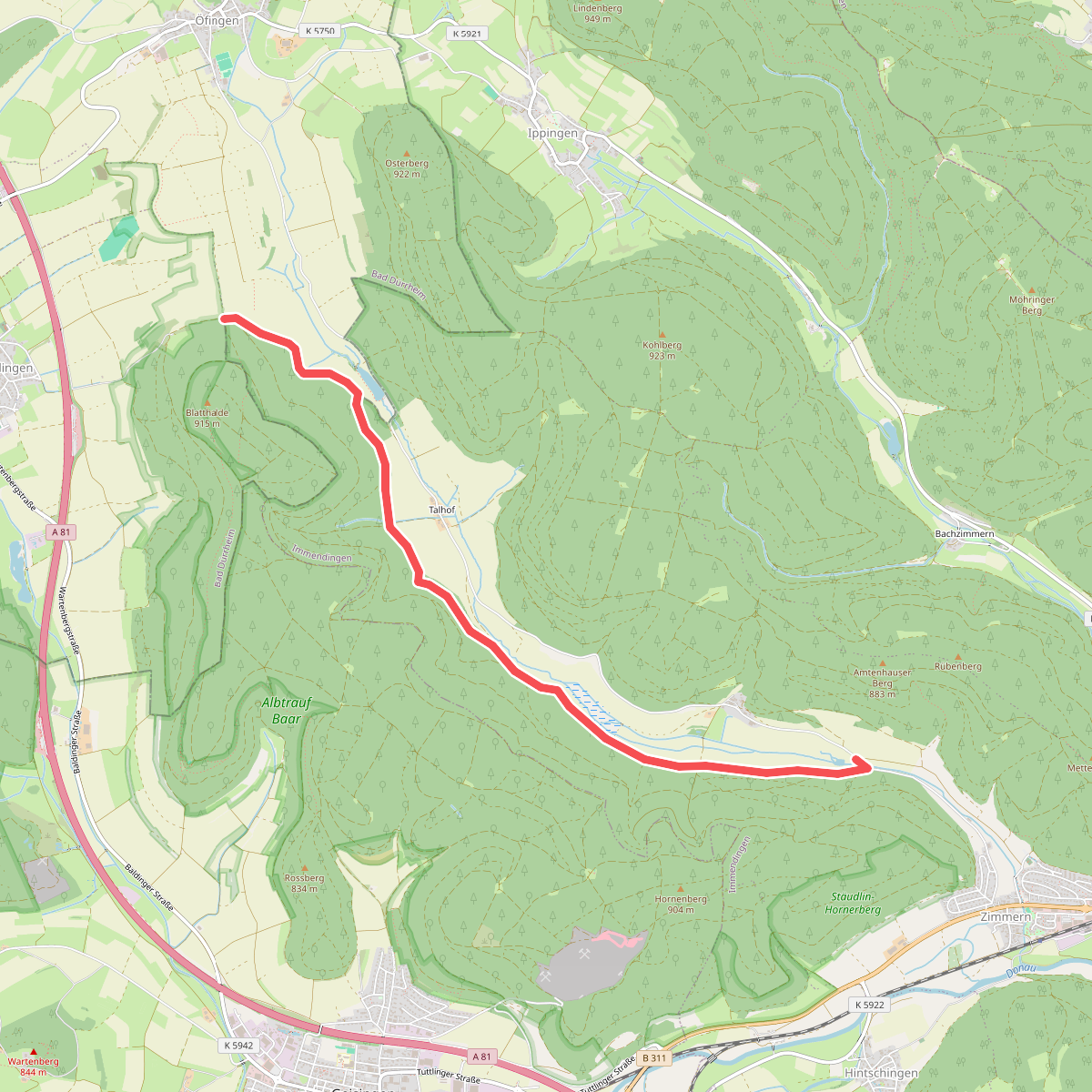 Parkplatz Amtenhauser Tal - Rotmund