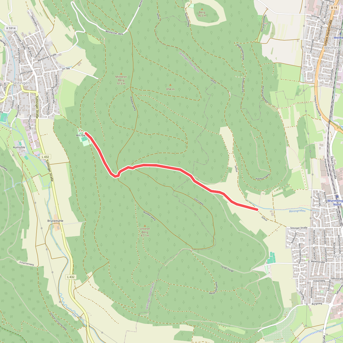 rote Raute Seitingen - Spitzwieshalde