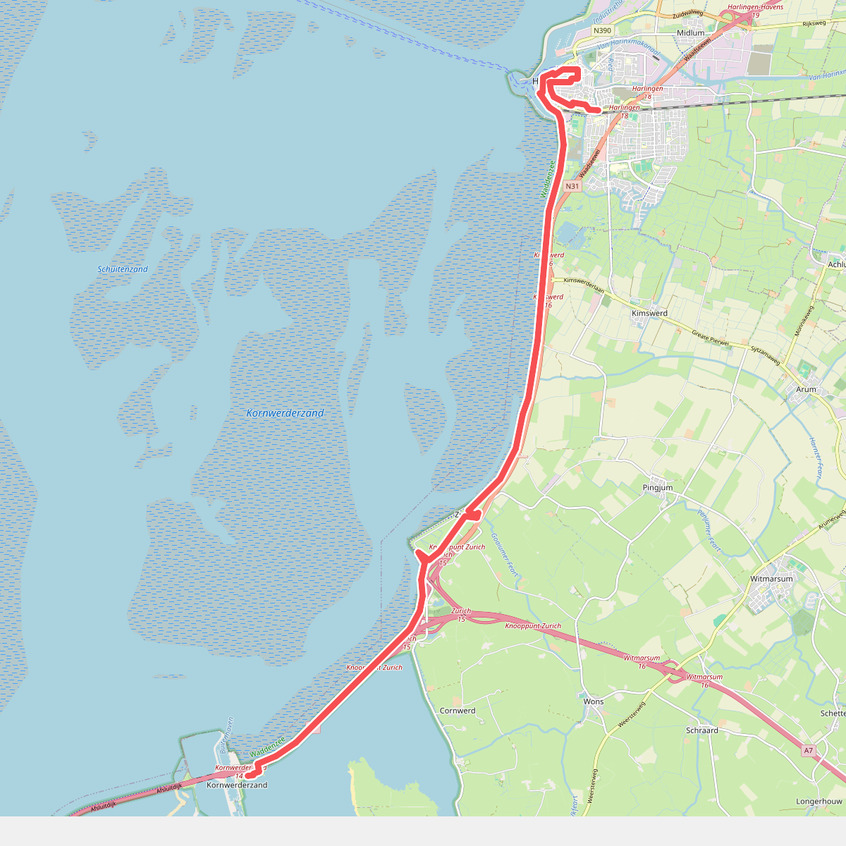 Kornwerderzand naar Harlingen - "Ouwe Seun" · NederRandpad etappe 74