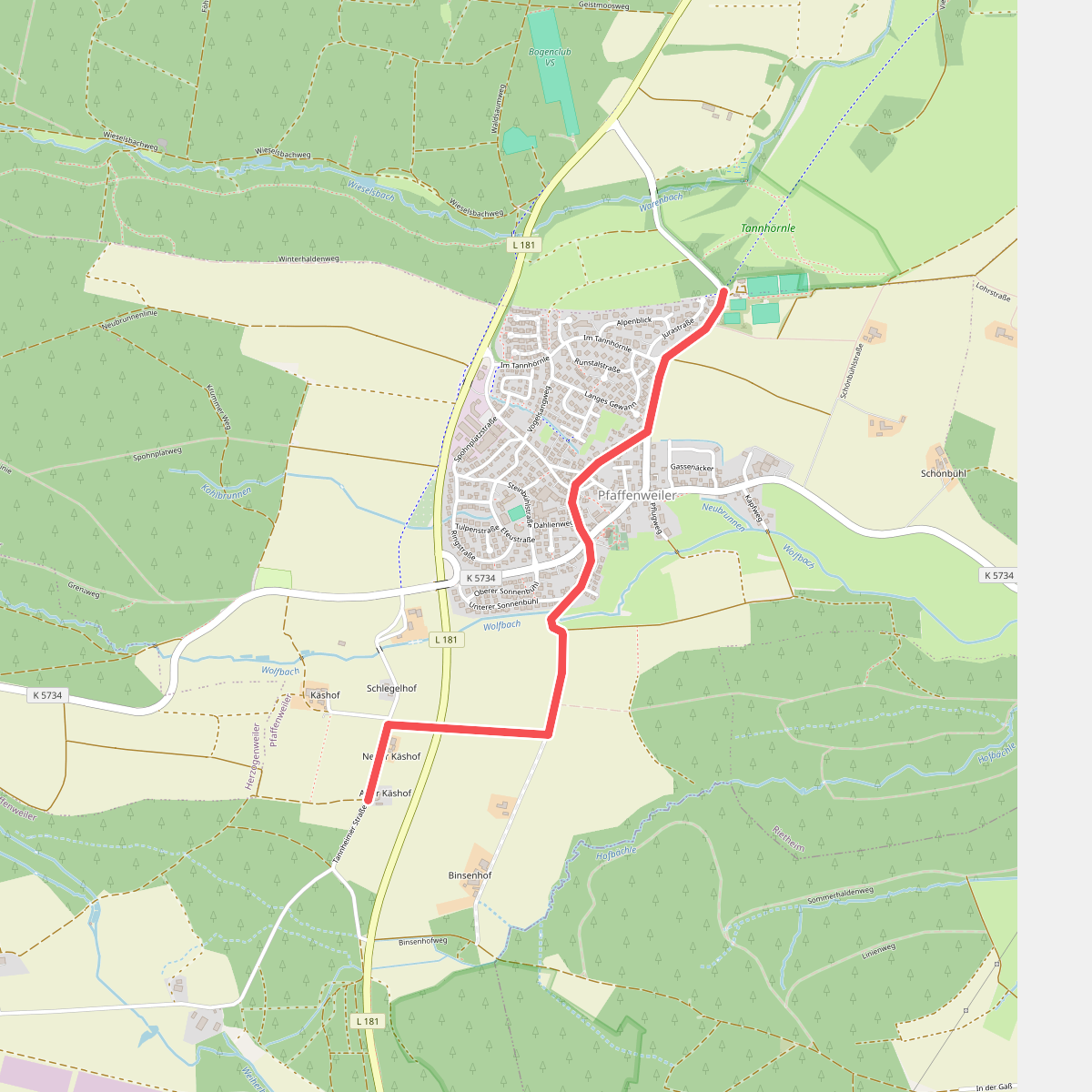 Häringshöfe - Pfaffenweiler Tannhörnle
