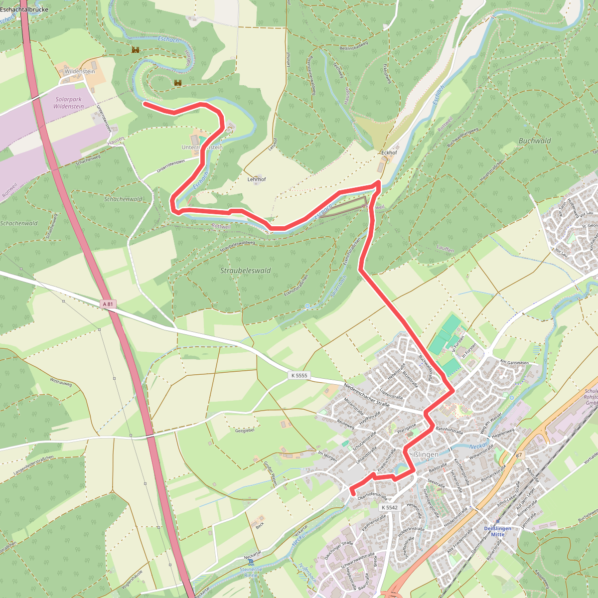 SAV rote Gabel Wildenstein - Maienbühl Dauchingen Schwenningen